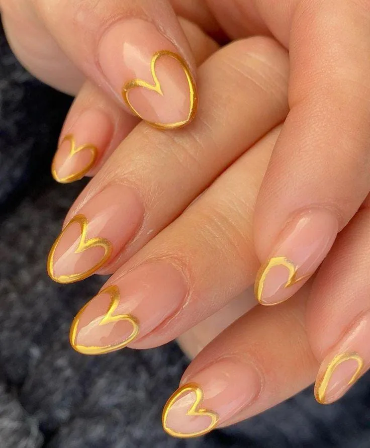 gold valentines nails 036 ccceba7c2c