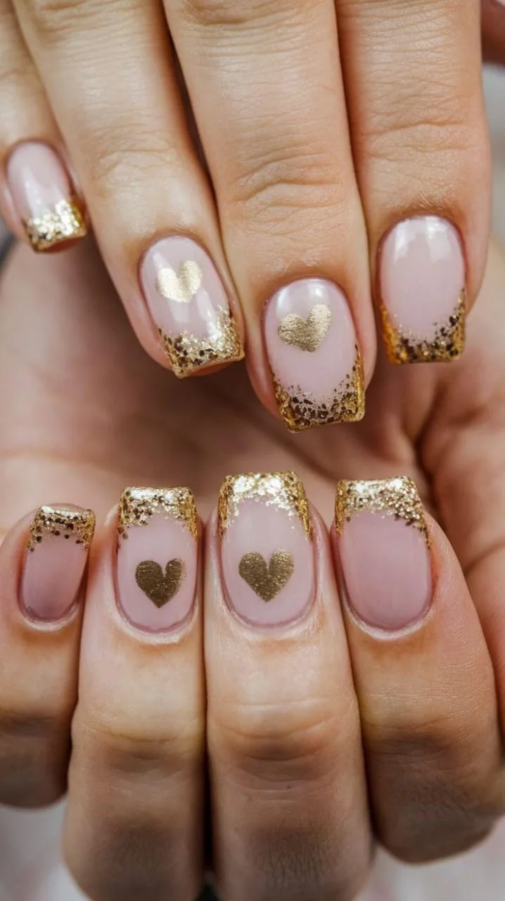 gold valentines nails 038 111a984781