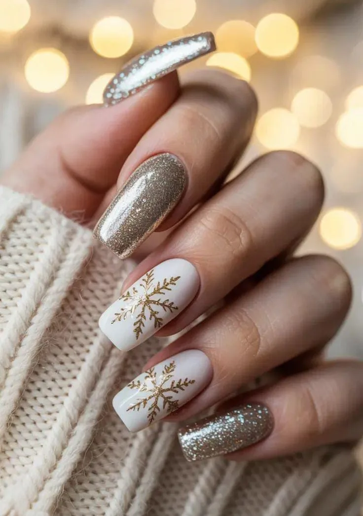 gold winter nails 007 ad2507ca54
