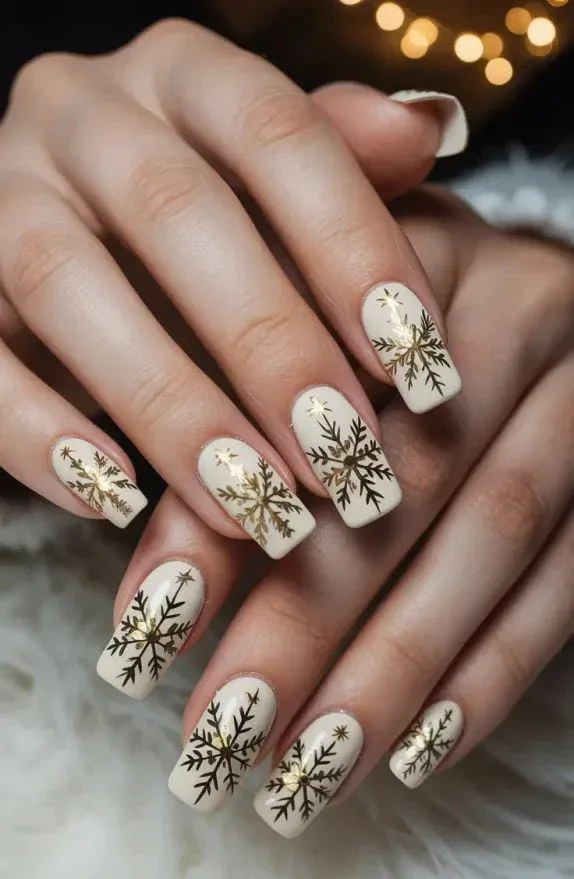 gold winter nails 014 c11ee11d66
