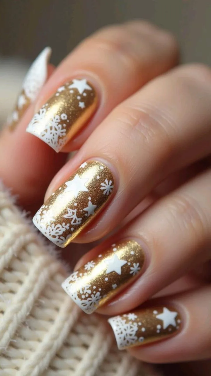 gold winter nails 029 7fded43a06