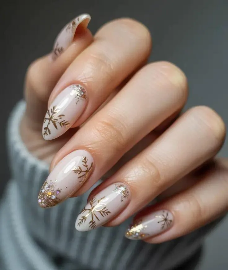 gold winter nails 039 c177d556ab