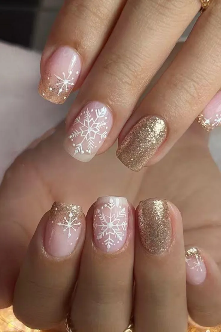 gold winter nails 041 8263b77750