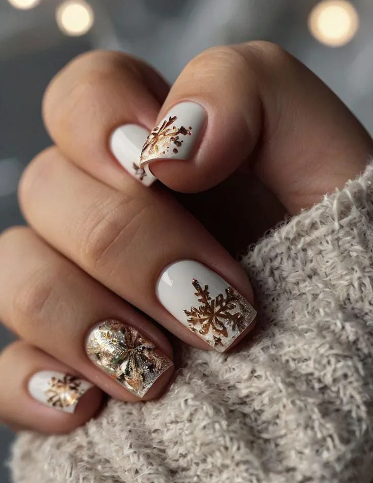 gold winter nails 048 571eb317c5