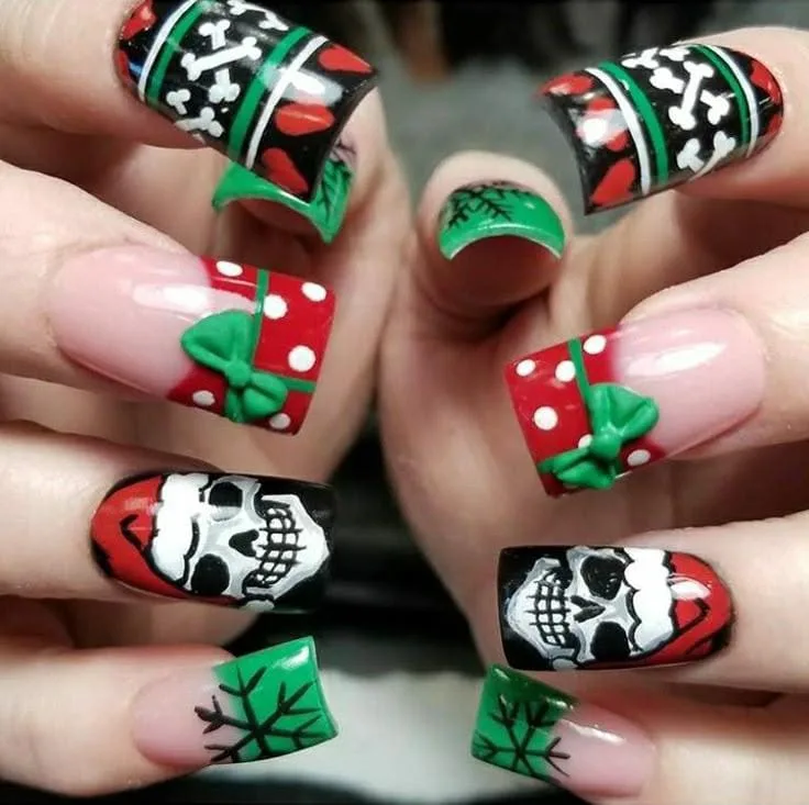 goth christmas nails 002 9bcb38d507