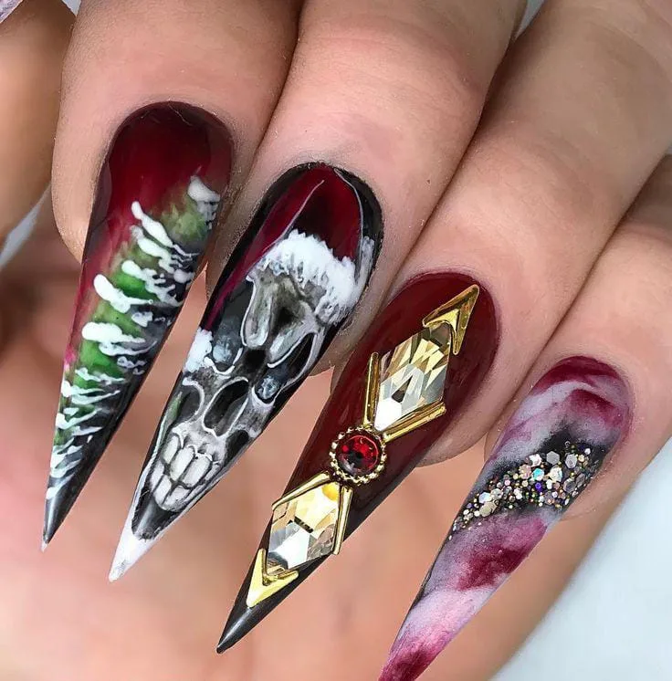 goth christmas nails 019 6c43b17a29