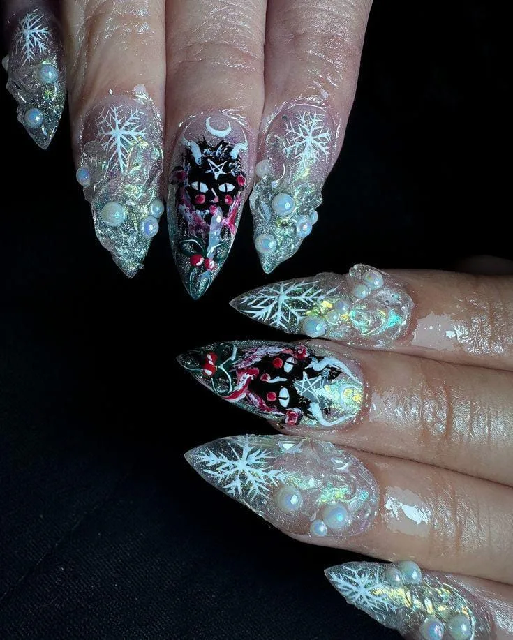 goth christmas nails 020 af0c658647
