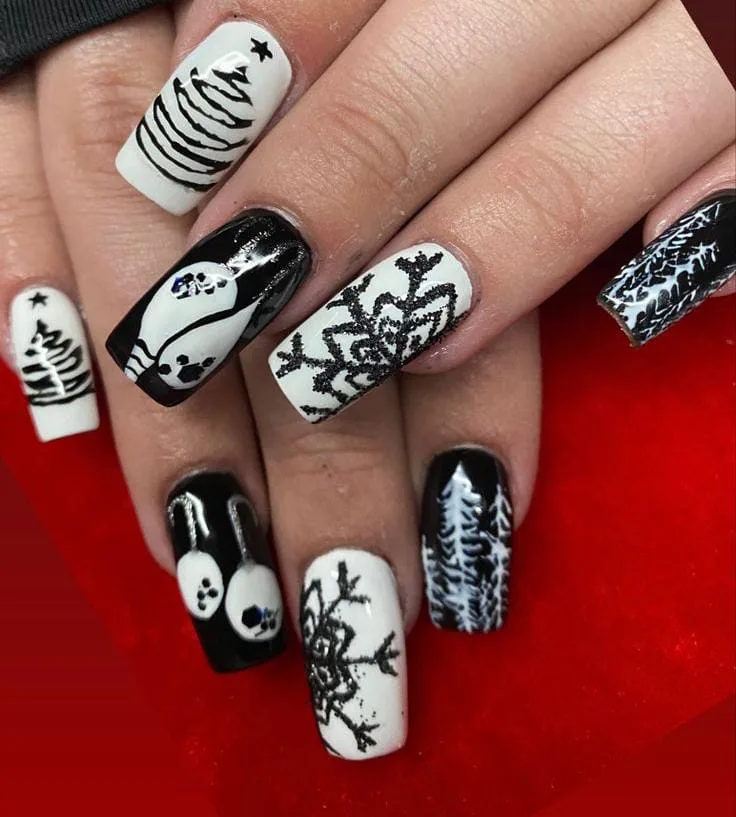 goth christmas nails 038 086f23f66f