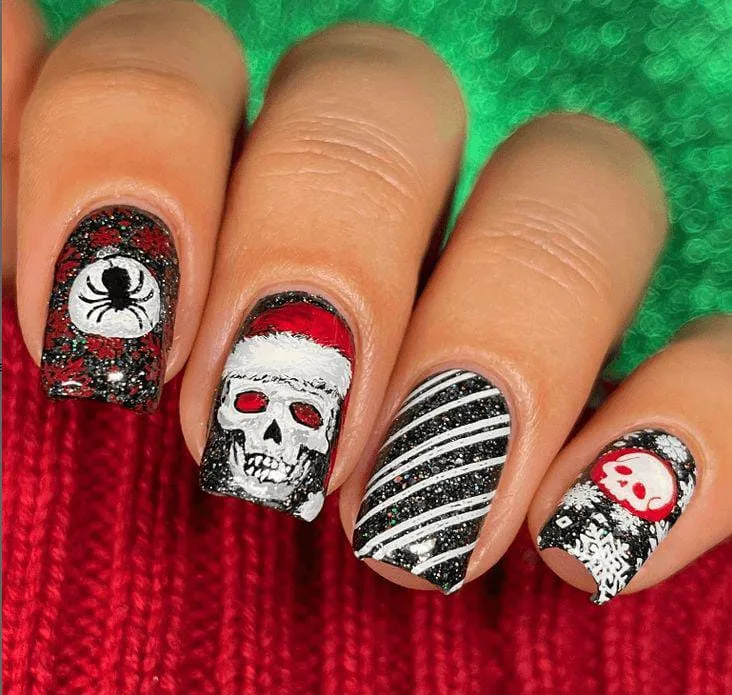 goth christmas nails 047 e19047e490
