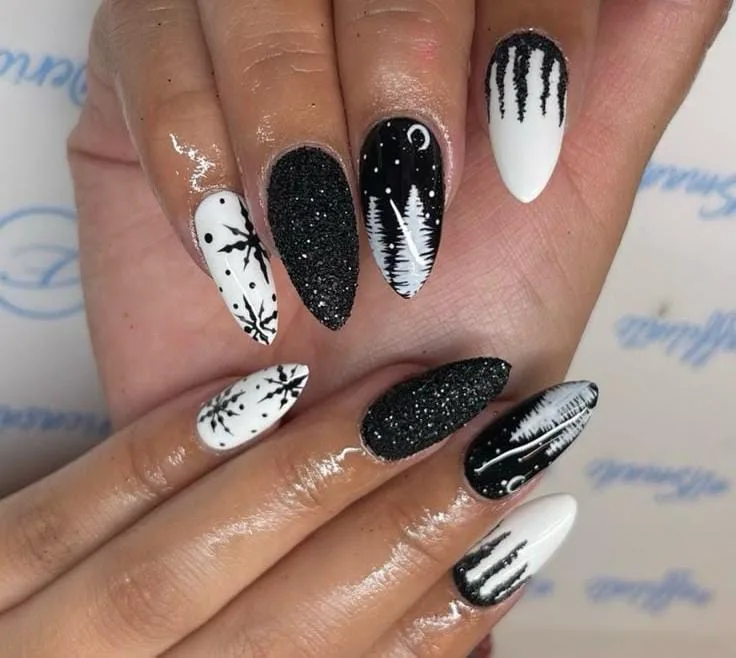 goth christmas nails 048 81949c4d07