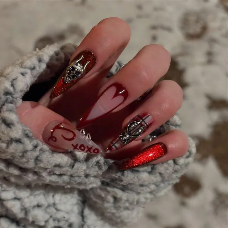 goth valentines nails 010 7ed330aa02