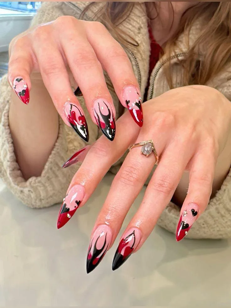 goth valentines nails 013 2b1bcda0db