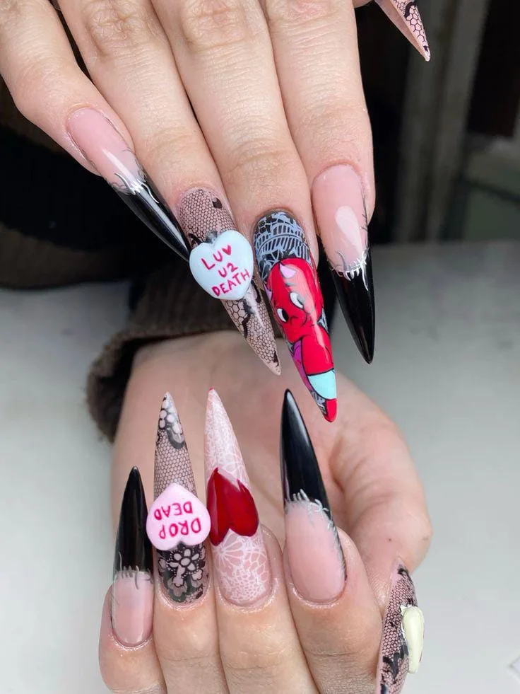 goth valentines nails 015 52eba5fbb9