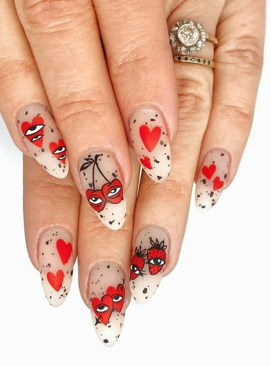 goth valentines nails 025 53e3478409