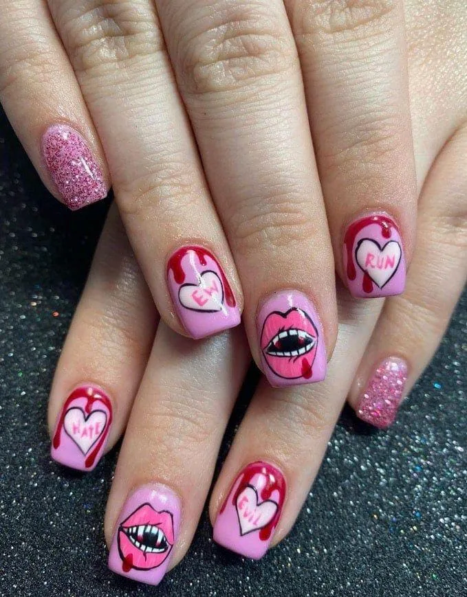 goth valentines nails 027 a563522f55