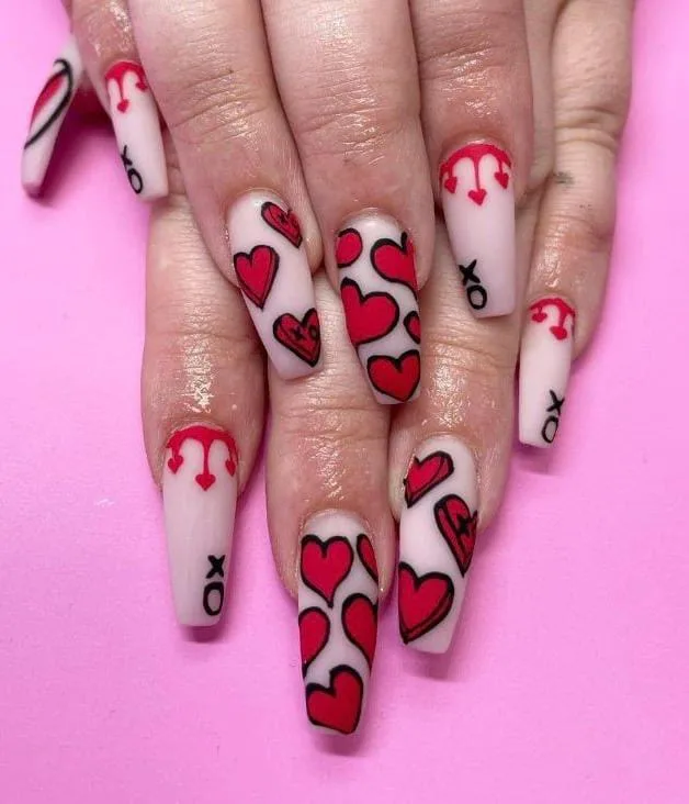 goth valentines nails 040 061cf30b21