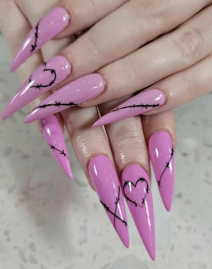 goth valentines nails 045 3218d4592f