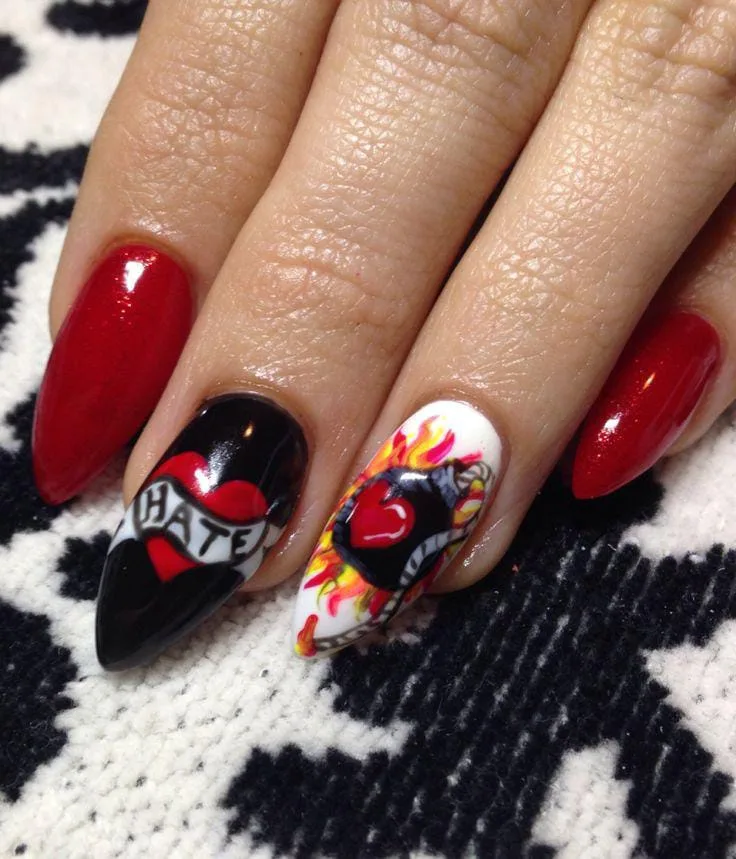 goth valentines nails 046 37f515f9c8