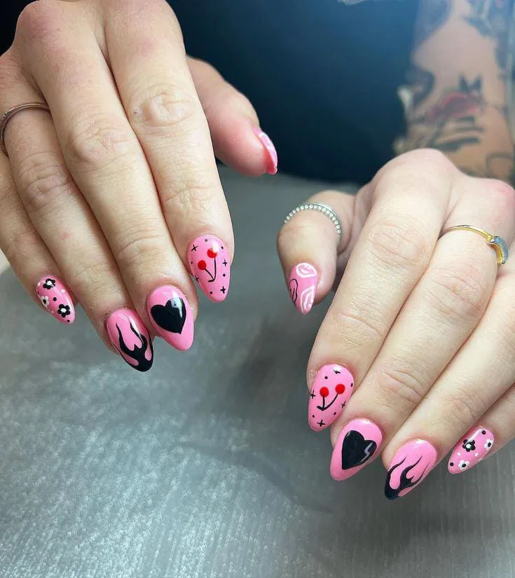 goth valentines nails 049 ffd325c39d
