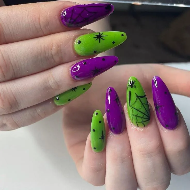green halloween nails 002 2918630504
