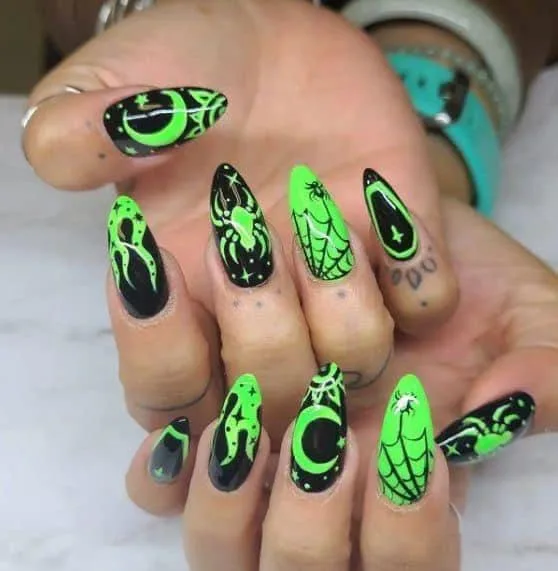 green halloween nails 015 5649e11289