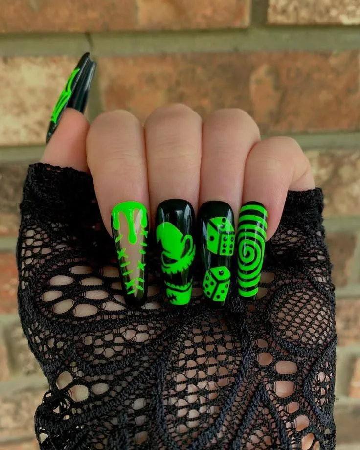 green halloween nails 018 eb1f98df28