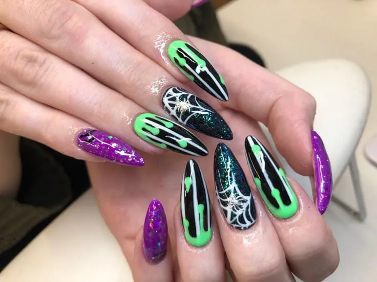 green halloween nails 039 4d6a3dafe8