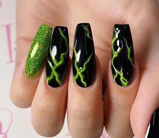 green halloween nails 049 709d0ec553