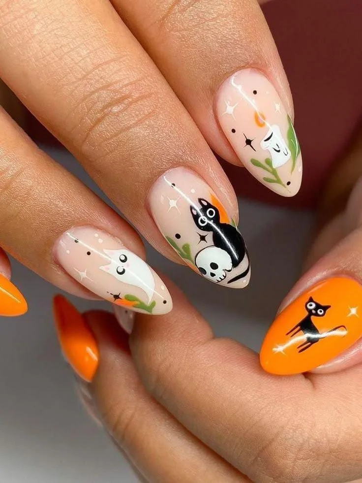 halloween cat nails 006 7d45106b8b