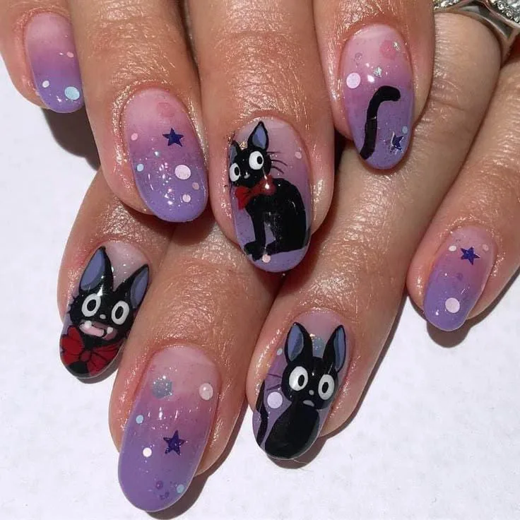 halloween cat nails 020 057a0d0384