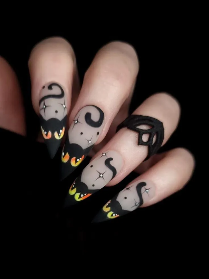halloween cat nails 021 e723387f71