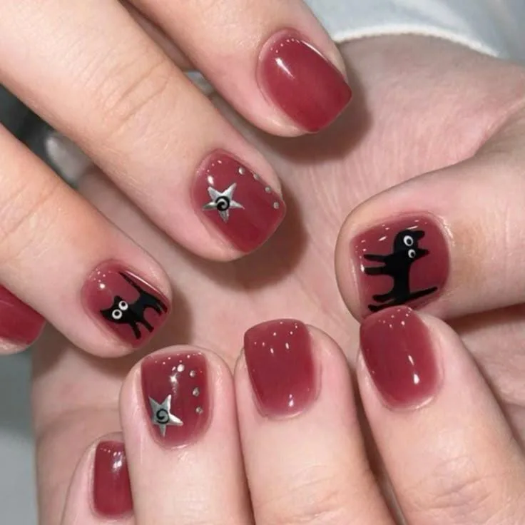 halloween cat nails 032 f839598f44