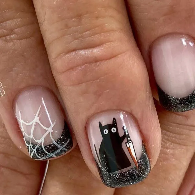 halloween cat nails 035 f77082fb4c
