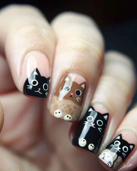 halloween cat nails 039 5668ea5b26