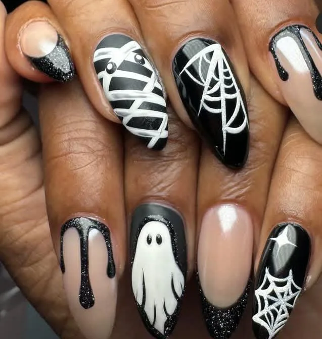 halloween ghost nails 017 50699e755f