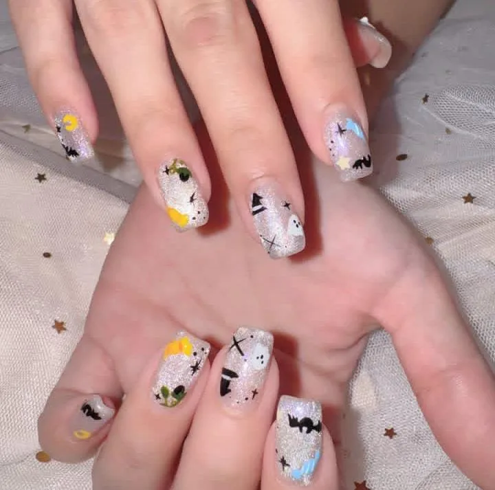 halloween ghost nails 021 dcec955b58