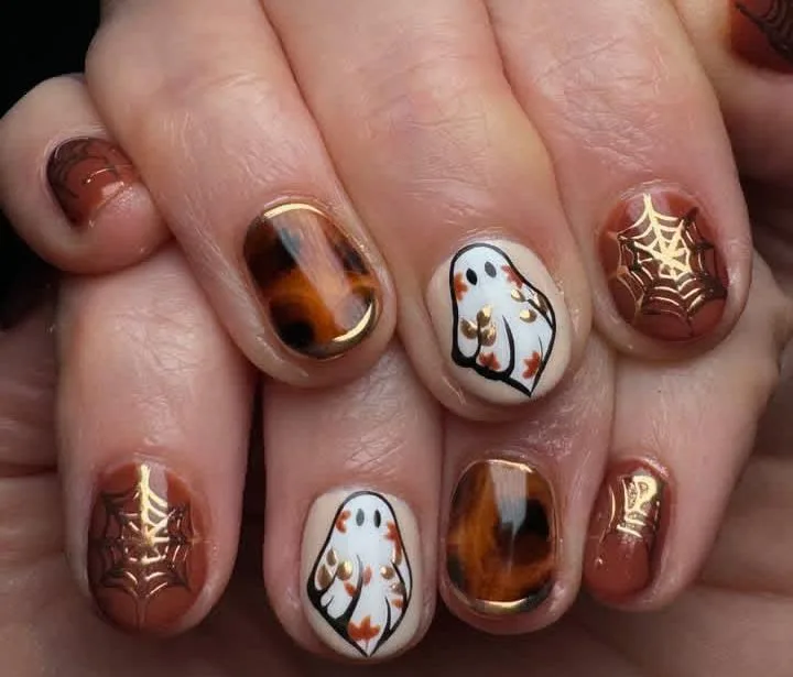 halloween ghost nails 050 857275f478