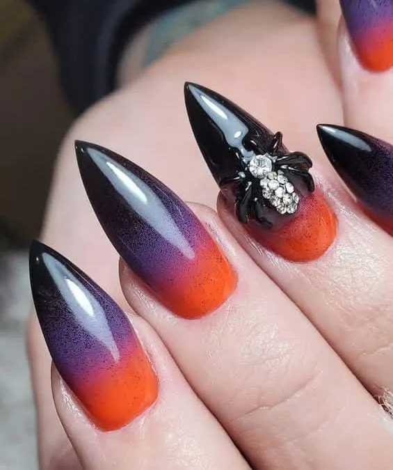 halloween ombre nails 022 e0d06532e5