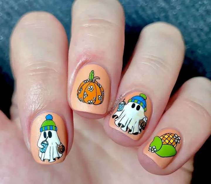 halloween pumpkin nails 008 20ab1960a3
