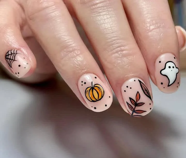 halloween pumpkin nails 010 f45eaba35b