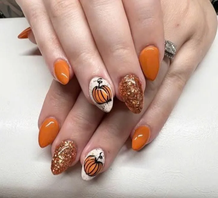 halloween pumpkin nails 014 8bdfafeb45