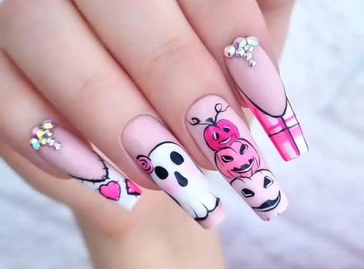 halloween pumpkin nails 017 c473caae7b