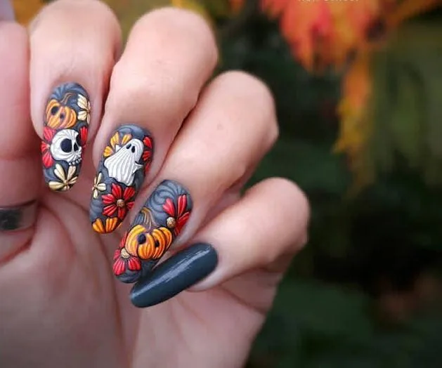 halloween pumpkin nails 025 97f815102d