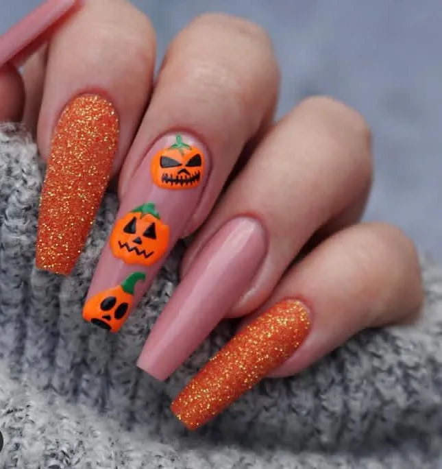 halloween pumpkin nails 033 e79da3f0fd