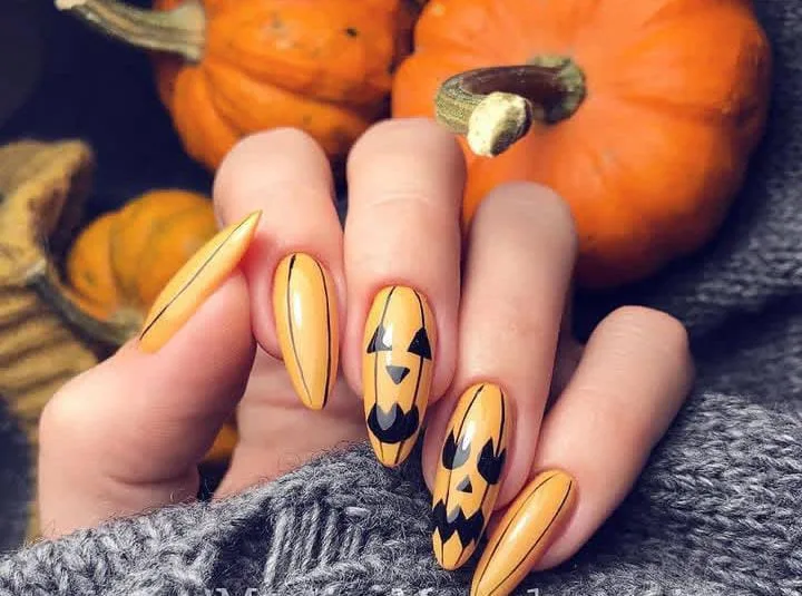 halloween pumpkin nails 038 9f1abdb75f