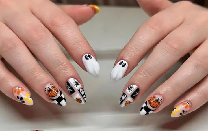 halloween pumpkin nails 045 ca00caa686