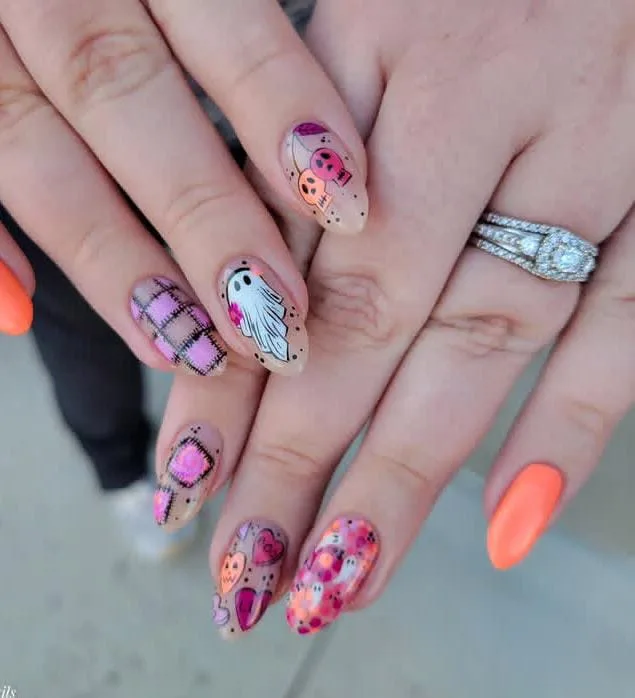 halloween pumpkin nails 048 e75e5bb4d2
