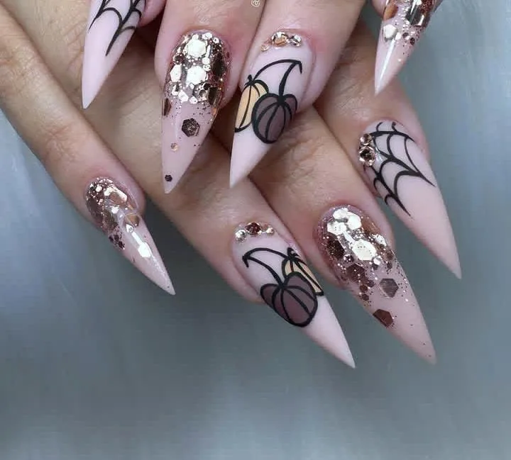 Hauntingly Chic Halloween Stiletto Nails for 2025 1