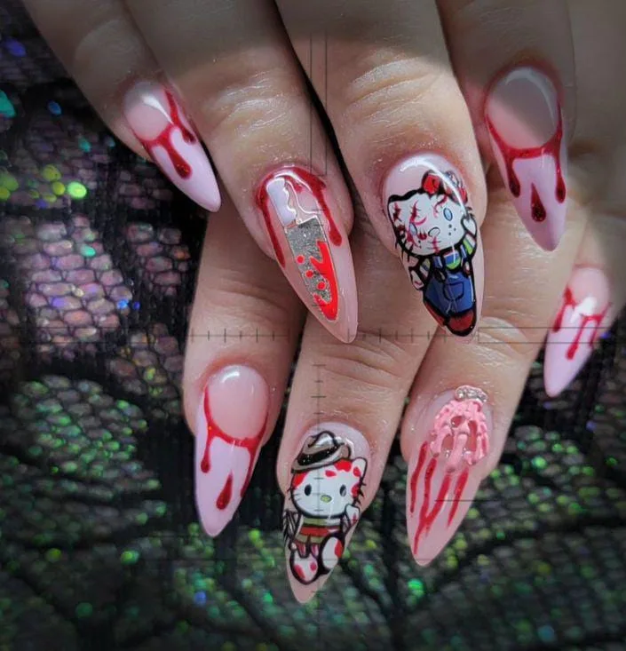 hello kitty halloween nails 004 50869e6790