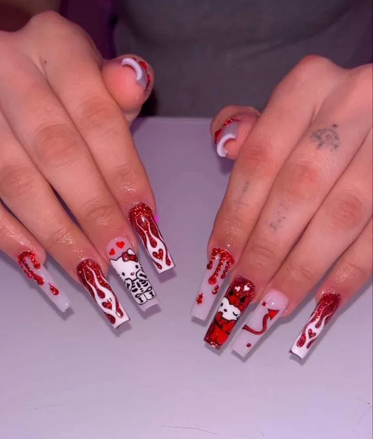 hello kitty halloween nails 008 83be9f5000